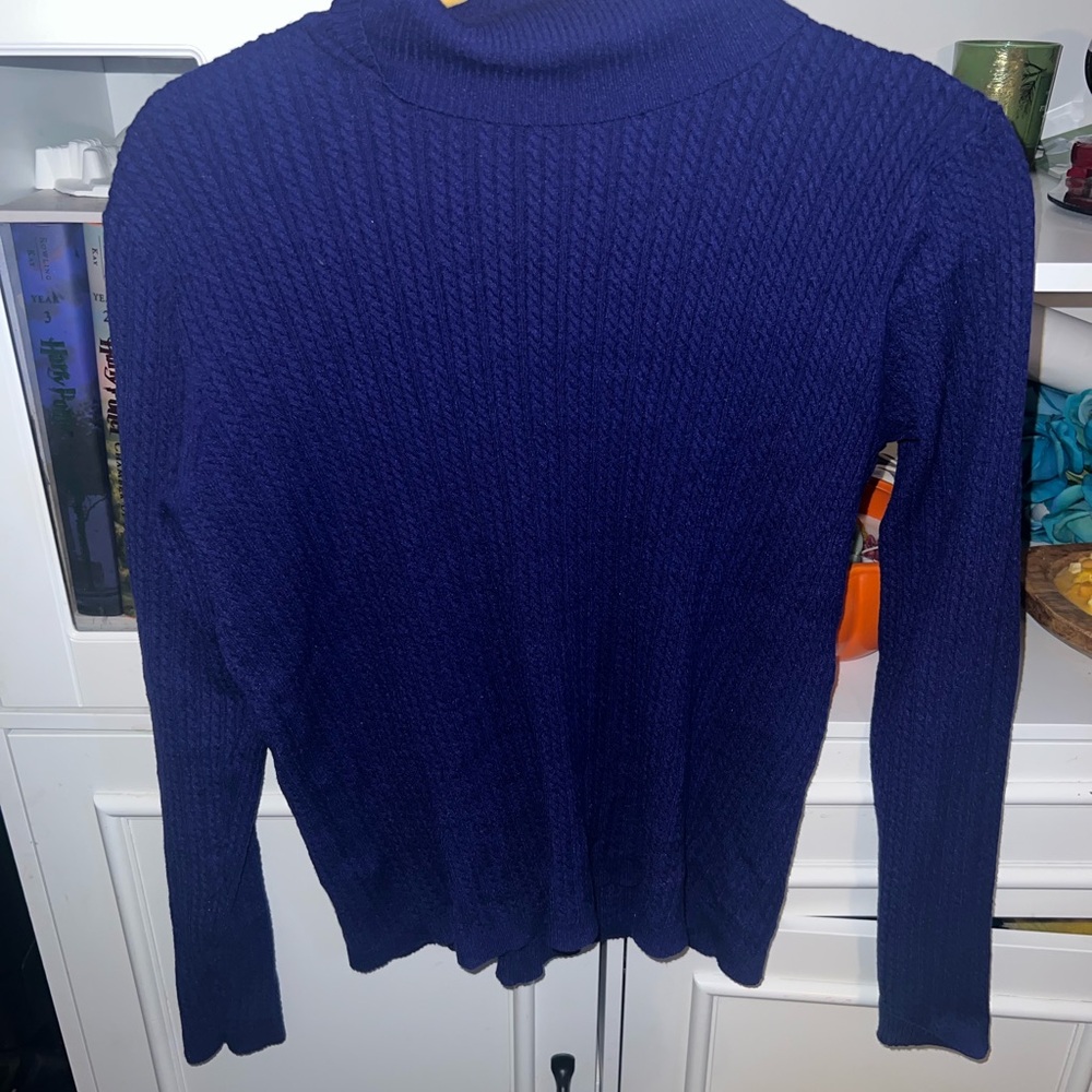 🔴Charter Club Deep Blue Turtleneck Sweater